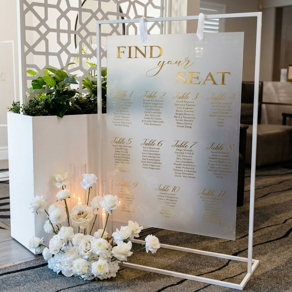 Seating chart sign Package 7